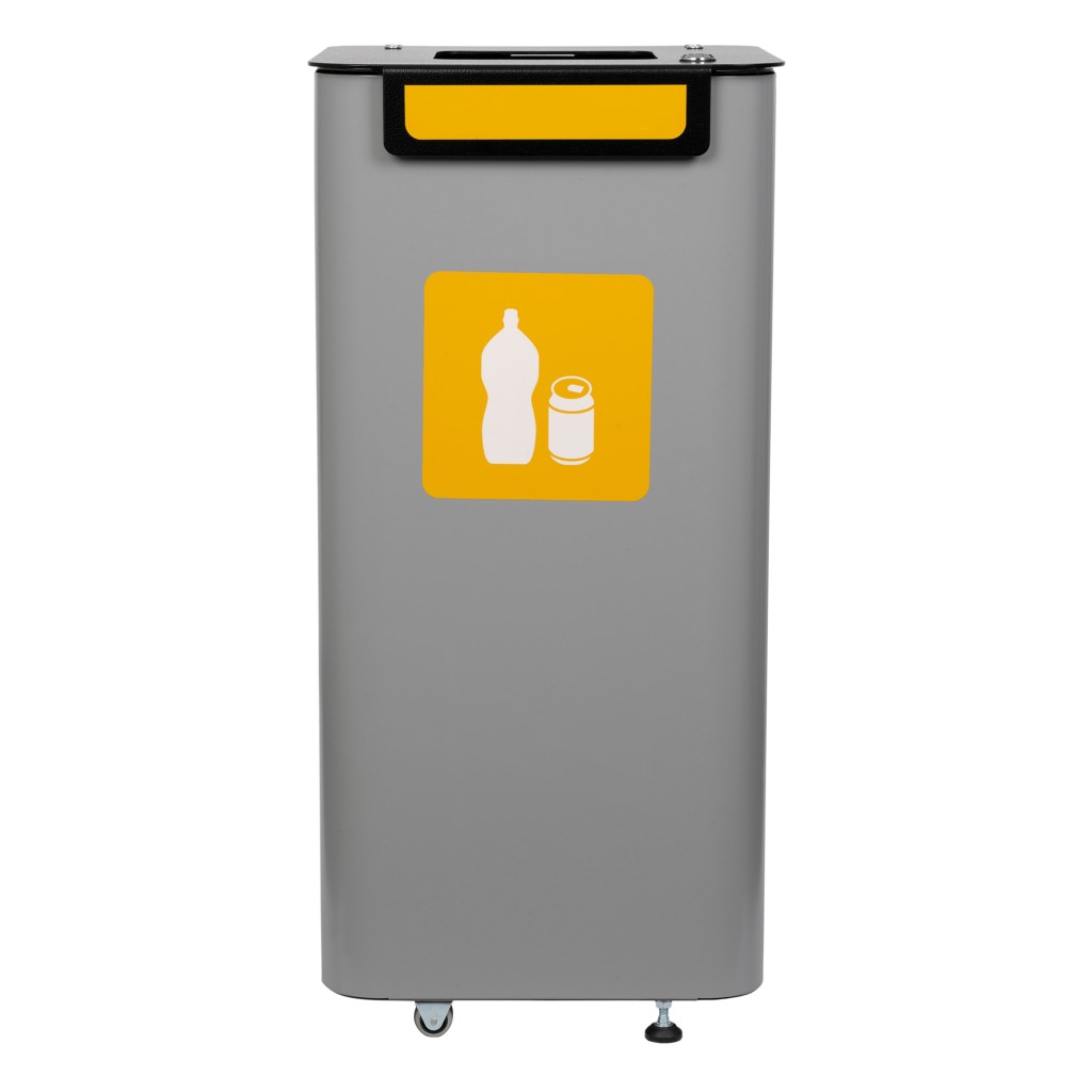 Alda Modular prügikast 70L metall, hall