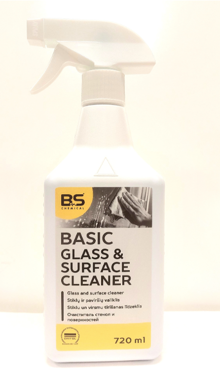 BS Basic Glass & Surface Cleaner klaasi- ja üldpuhastusaine 720ml, kastis 12tk