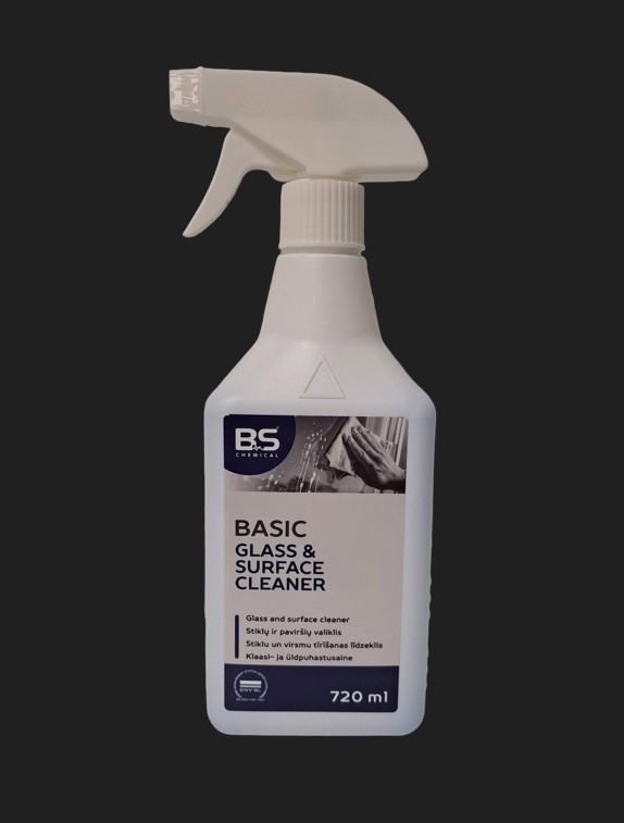 BS Basic Glass & Surface Cleaner klaasi- ja üldpuhastusaine 720ml, kastis 12tk
