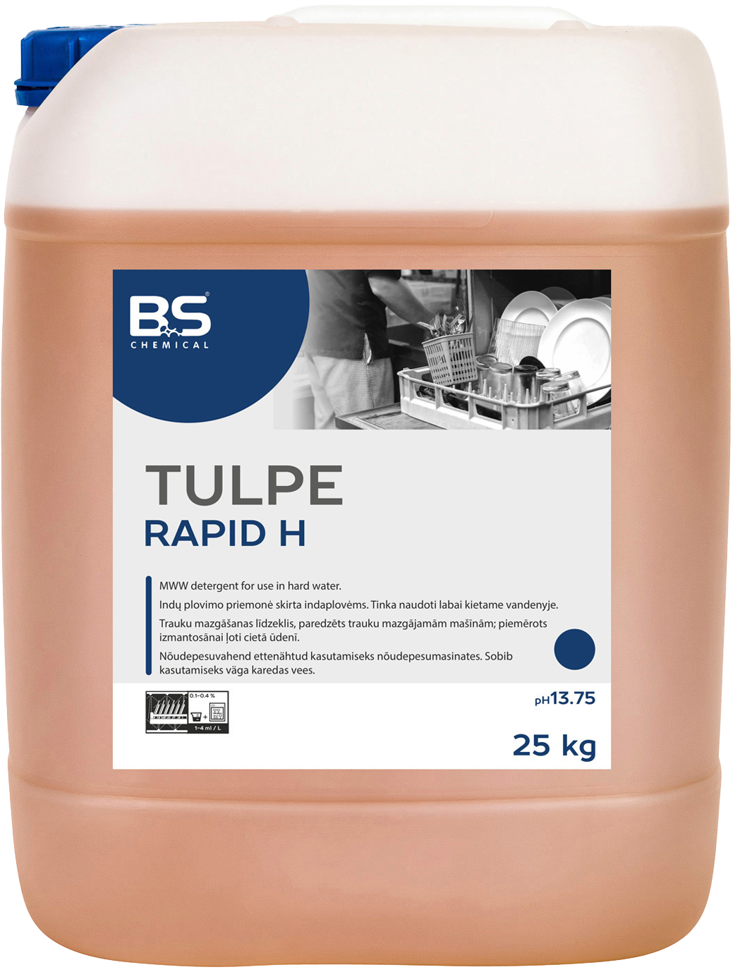BS Tulpe Rapid H masinnõudepesuaine 20L / 25kg