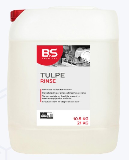 BS Tulpe Rinse nõudeloputusaine masinatele 10L