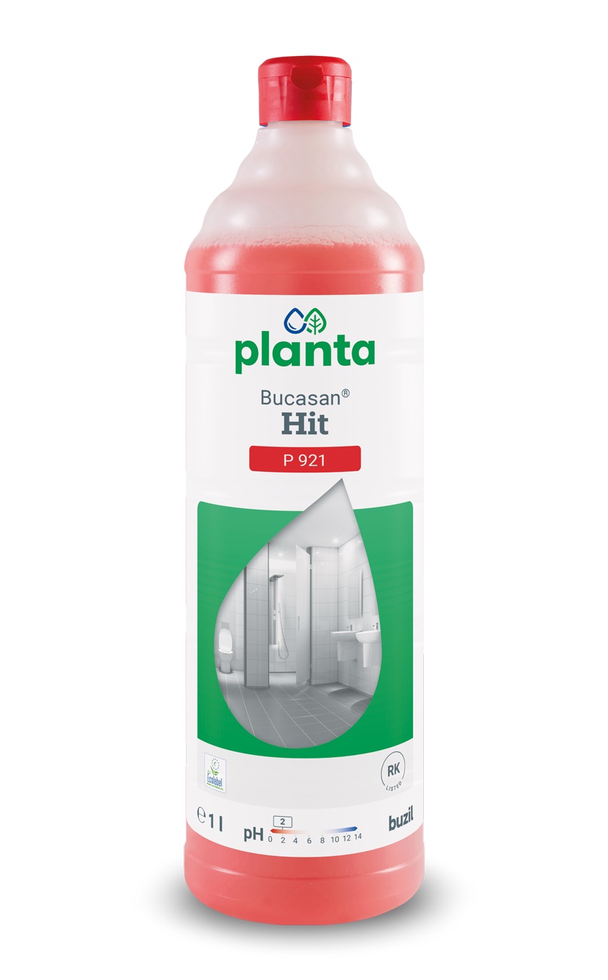 Buzil Bucasan Hit P 921 happeline sanitaarruumide puhastusaine 1L, kastis 12tk