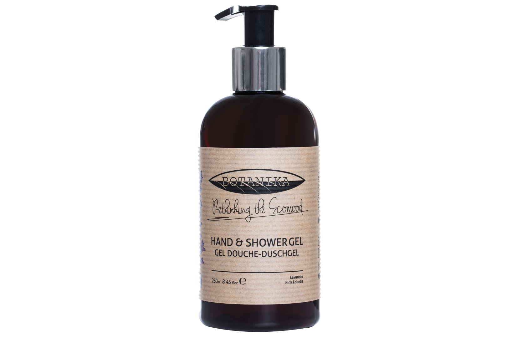 CAHM Botanika Lavender dušigeel-vedelseep 250ml, pumppudel, kastis 16tk
