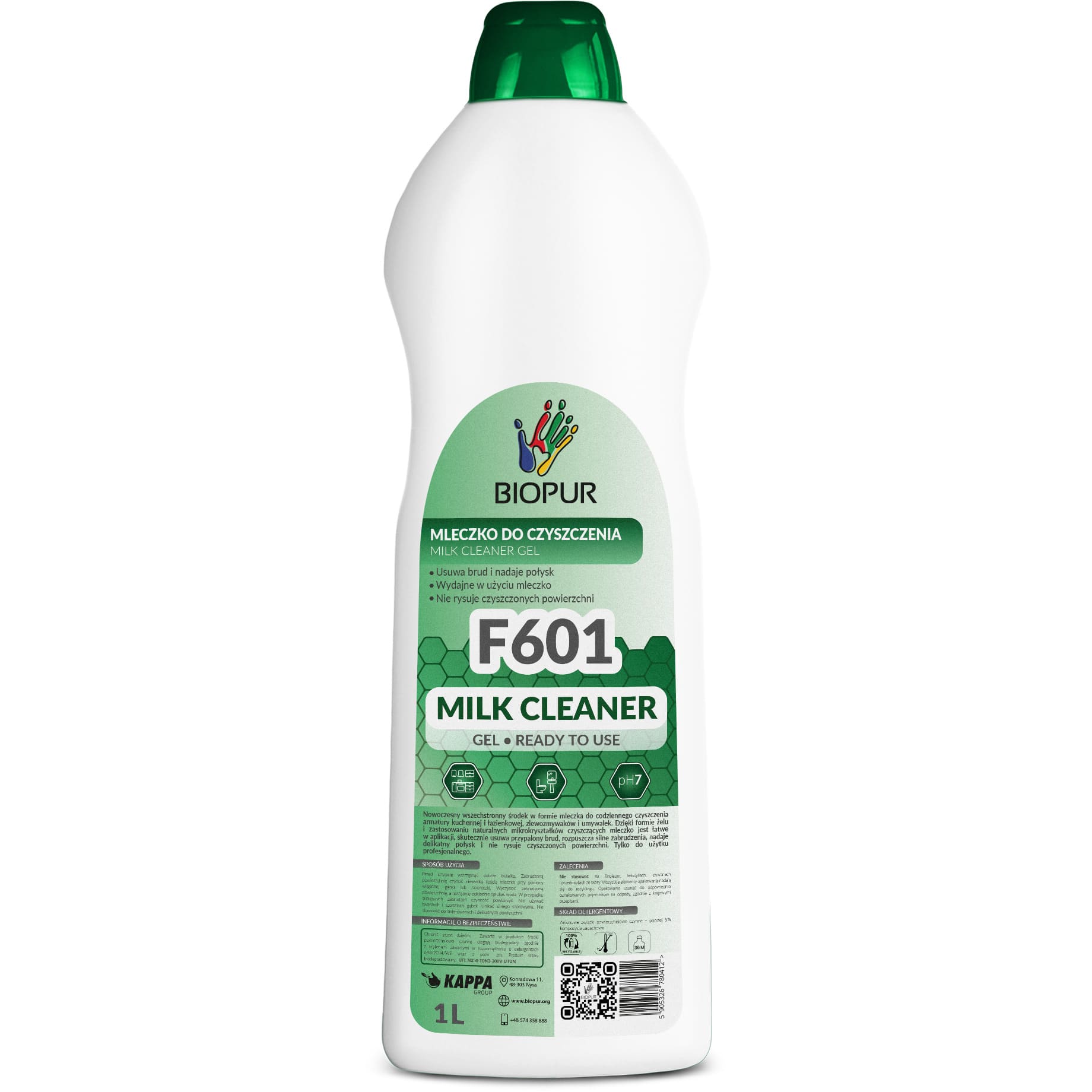 Biopur F601 küürimisgeel 1L, kastis 10tk