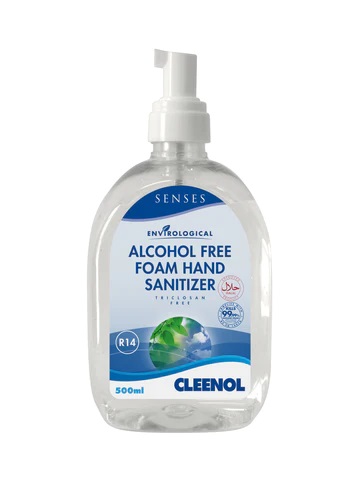 Cleenol käte alkoholivaba antiseptiline vaht 500ml pumbaga pudelis, kastis 6tk