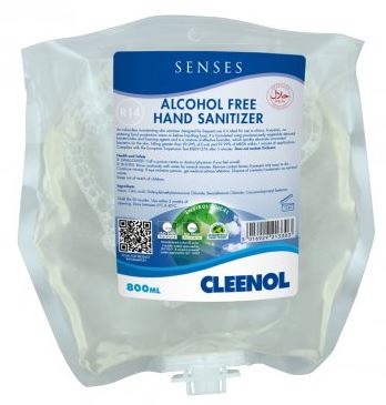 Cleenol käte alkoholivaba antiseptiline vaht 800ml täitekott, kastis 3tk