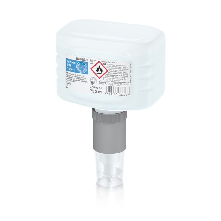 Ecolab Skinman Soft Protect käte antiseptik 750ml, kastis 6tk