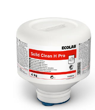 Ecolab Solid Clean H Pro masinnõudepesuaine tahke 4kg, kastis 4tk