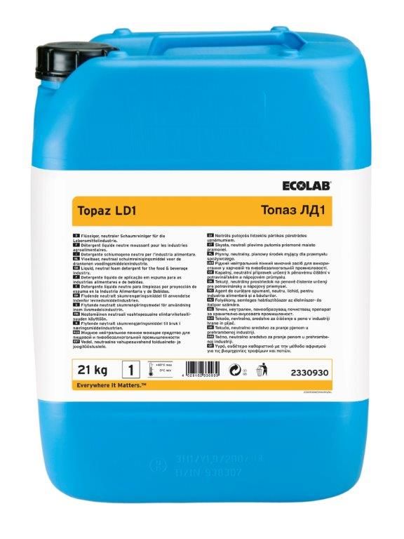 Ecolab Topaz LD1 neutraalne vahupesuaine 21kg