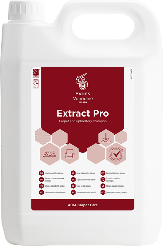 Evans Extract Pro vaibapesusaine masinasse 5L, kastis 2tk