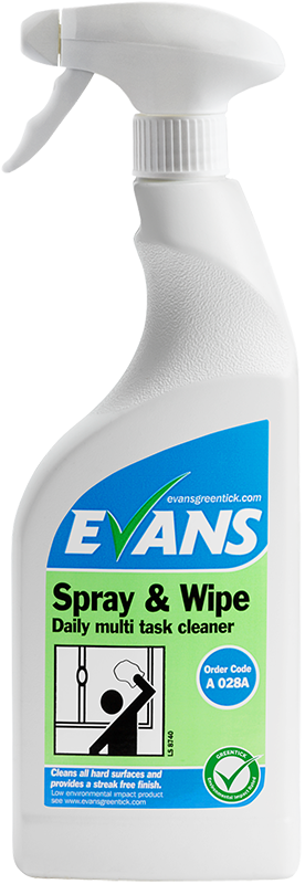 Evans Spray&Wipe üldpuhastusaine 750ml pihustiga, kastis 6tk