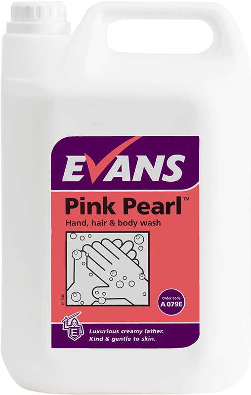 Evans Pink Pearl dušigeel/vedelseep/šampoon 5L, lille lõhnaga