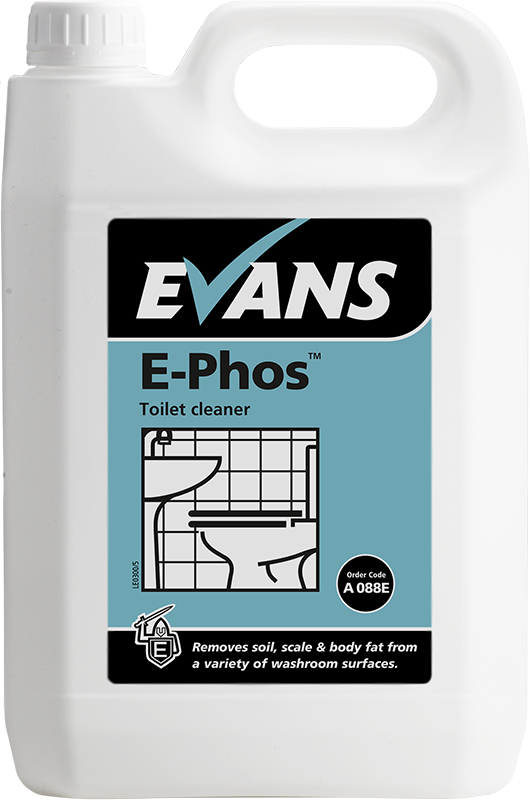 Evans E-Phos happeline geeljas sanitaarpesusaine 5L, kastis 2tk