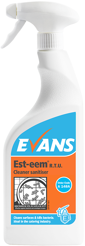 Evans Est-Eem RTU desinfitseeriv lõhnatu puhastusaine 750ml pihustiga, kastis 6tk