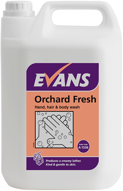 Evans Orchard Fresh dušigeel/vedelseep/šampoon 5L, tsitruse lõhnaga