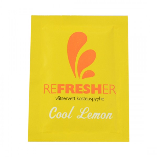 Niisutatud salvrätikud Refresher Cool Lemon, 1000 tk.
