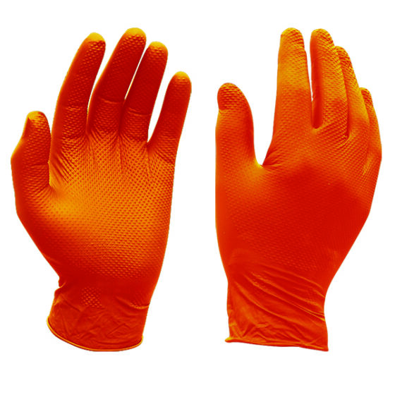 Ühekordsed Grip kindad Microgrip XL, oranz, karbis 100tk