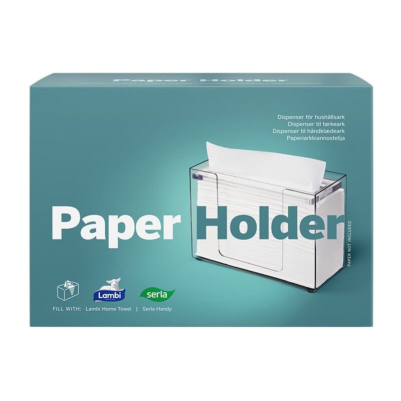 Handy läbipaistev lehtkätepaberihoidik lauale