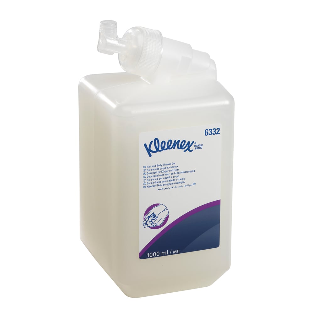 KC Kleenex® Hair and Body Shower Gel, lõhnastatud, 1L, kastis 6tk