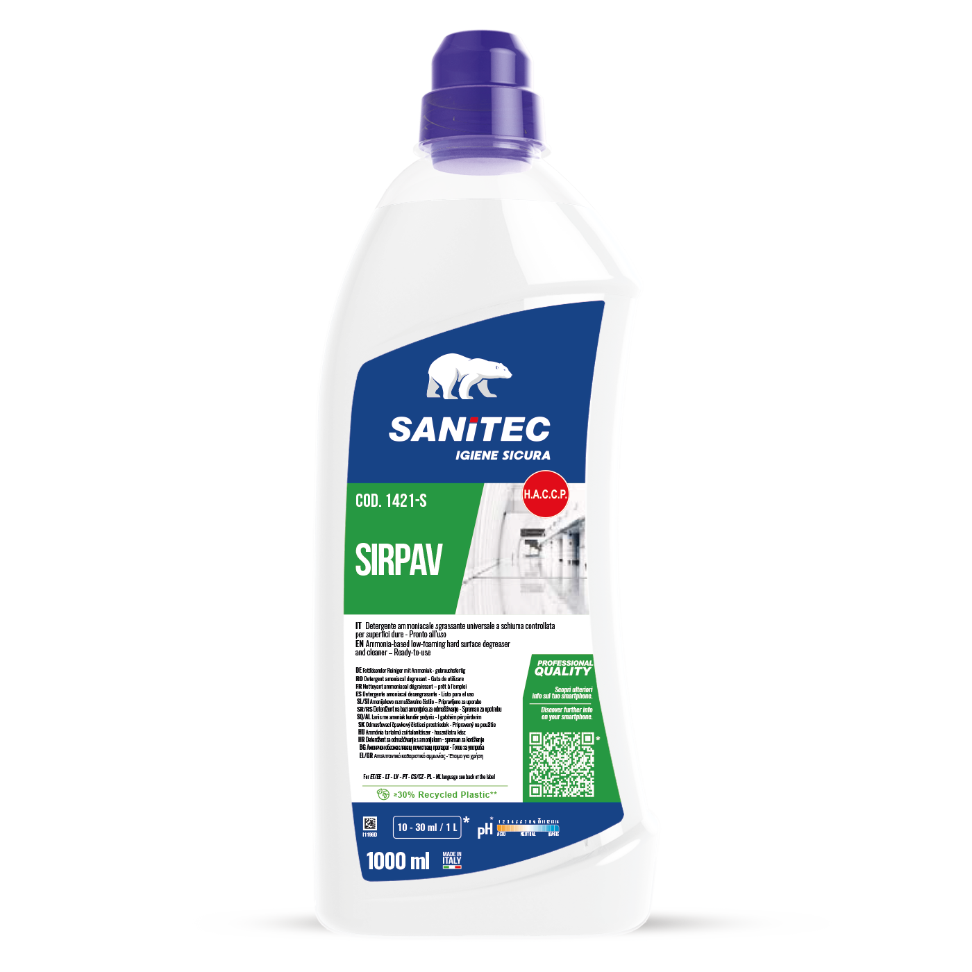 Sanitec Sirpav üldpuhastusaine 750ml, kastis 6tk