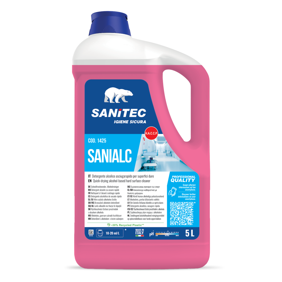 Sanitec Sanialc üldpuhastusaine 5L, kastis 2tk