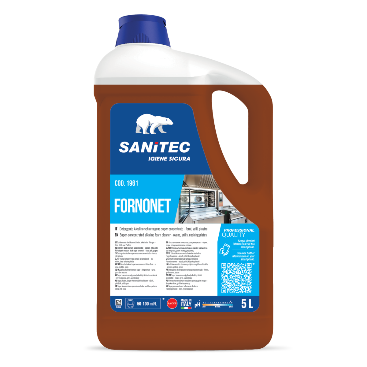 Sanitec Fornonet ahjude ja grillide puhastusaine 5L, kastis 2tk
