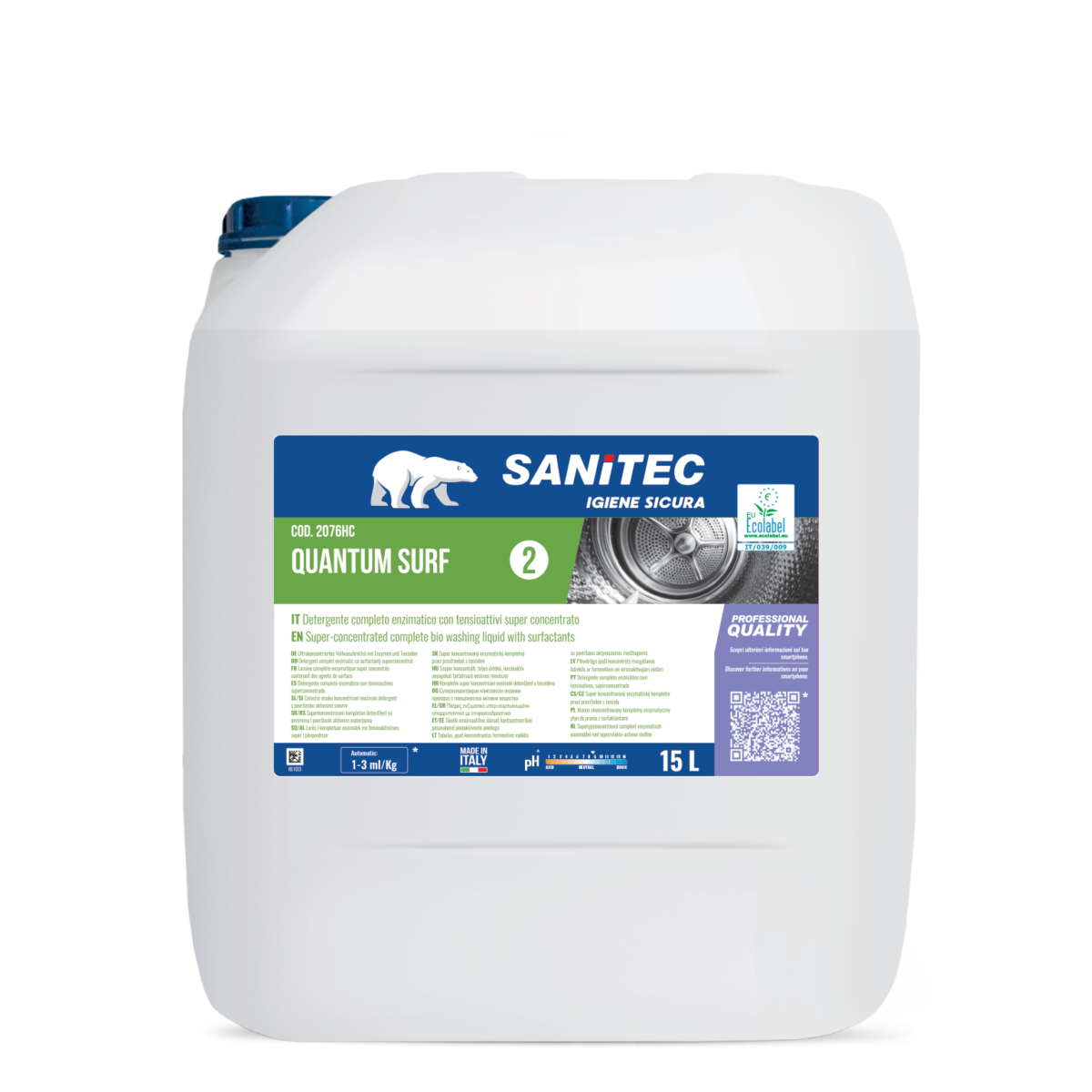 Sanitec Quantum Surf plekieemaldusaine 15L