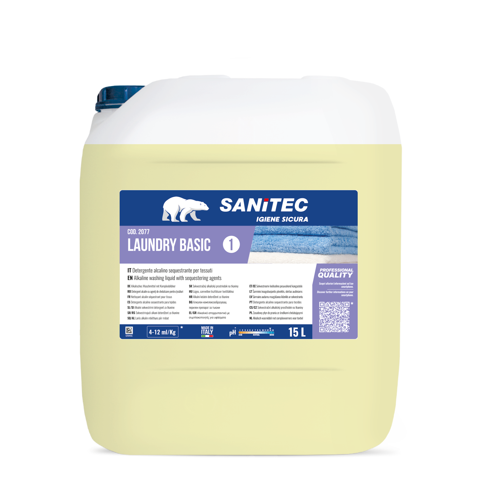 Sanitec Laundry Basic leeliseline tekstiilipesuaine 15L