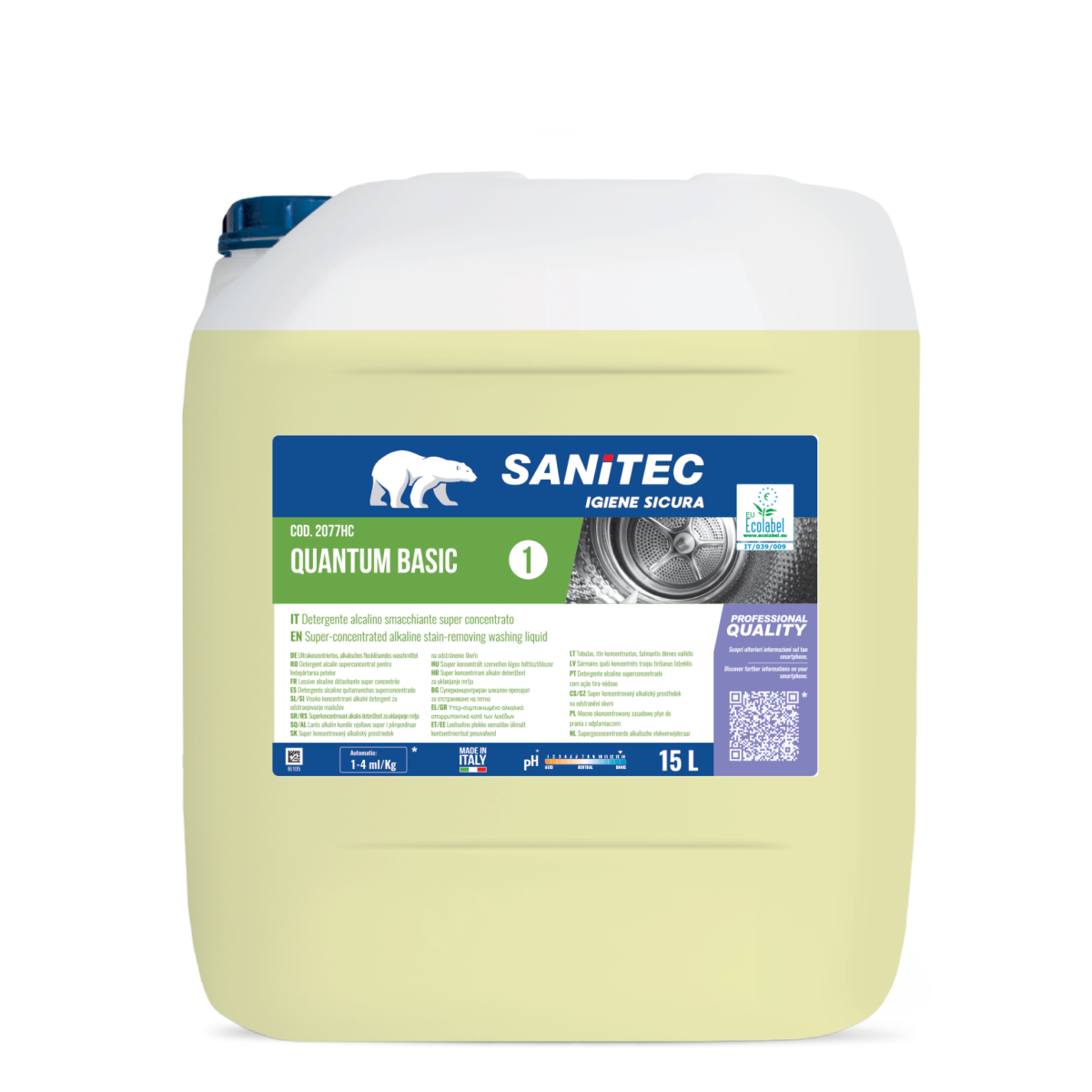 Sanitec Quantum Basic leeliseline pesuaine 15L