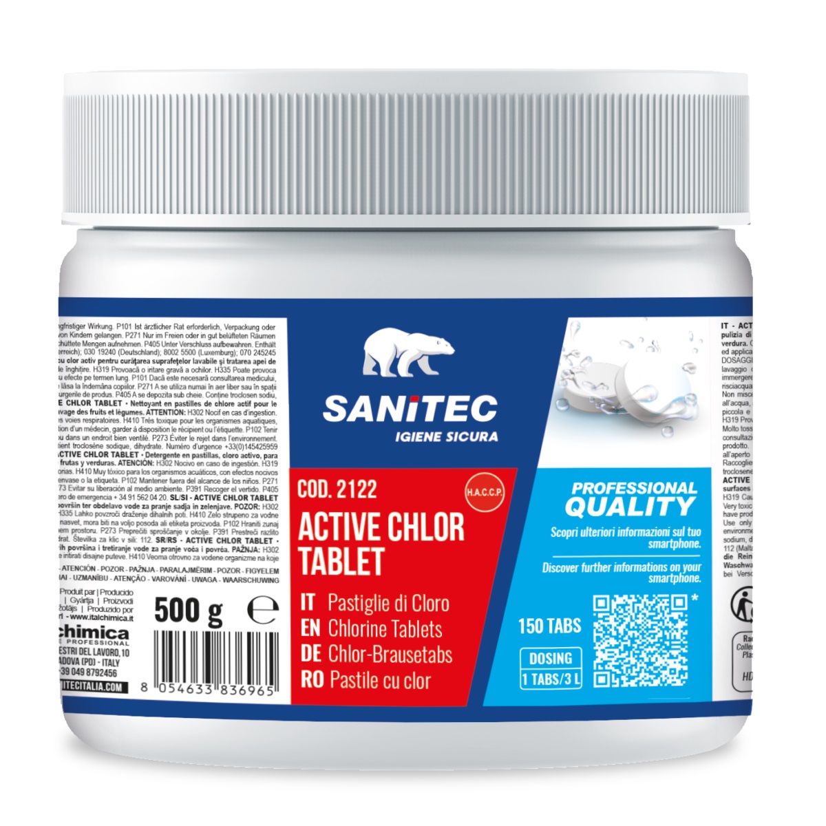 Sanitec Active Chlor klooritabletid 150tk