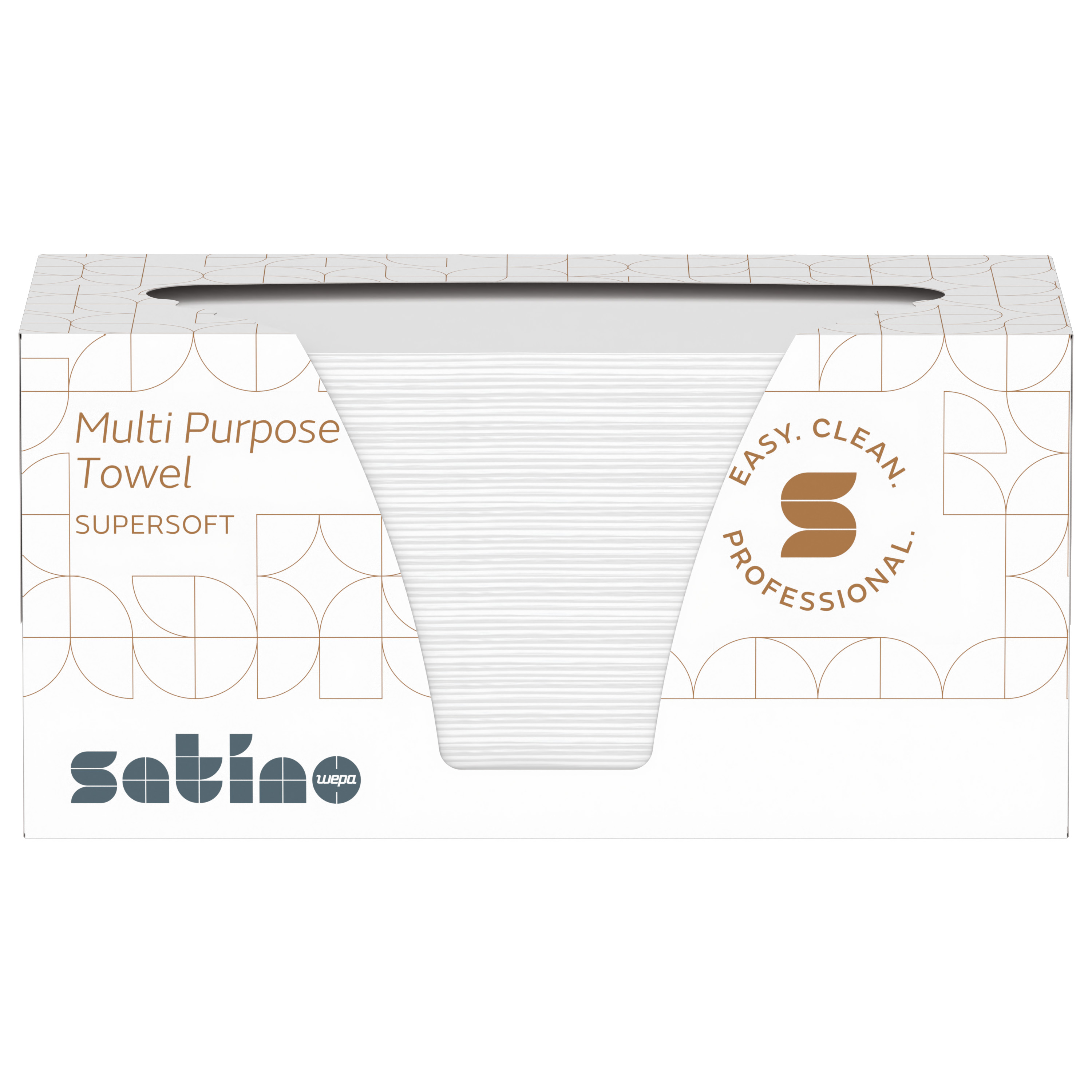 Satino Multiprurpose V-Fold lehtkätepaber, 2x valge, pakis 200lehte, kastis 15pakki